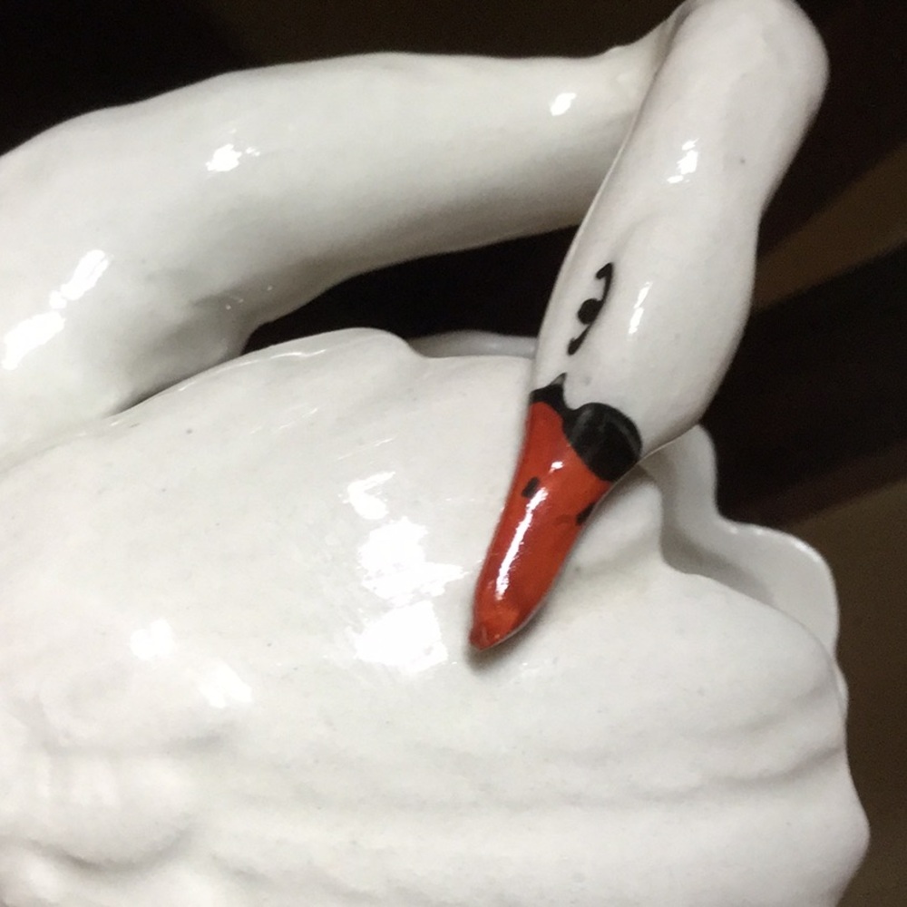 Vintage swan Czechoslovakia art Easter spring goose decor farmer’s market boho - Picture 8 of 8